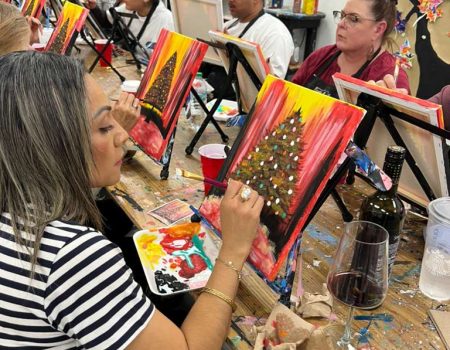 Paint and sip El Paso event at Crafty Art Studios